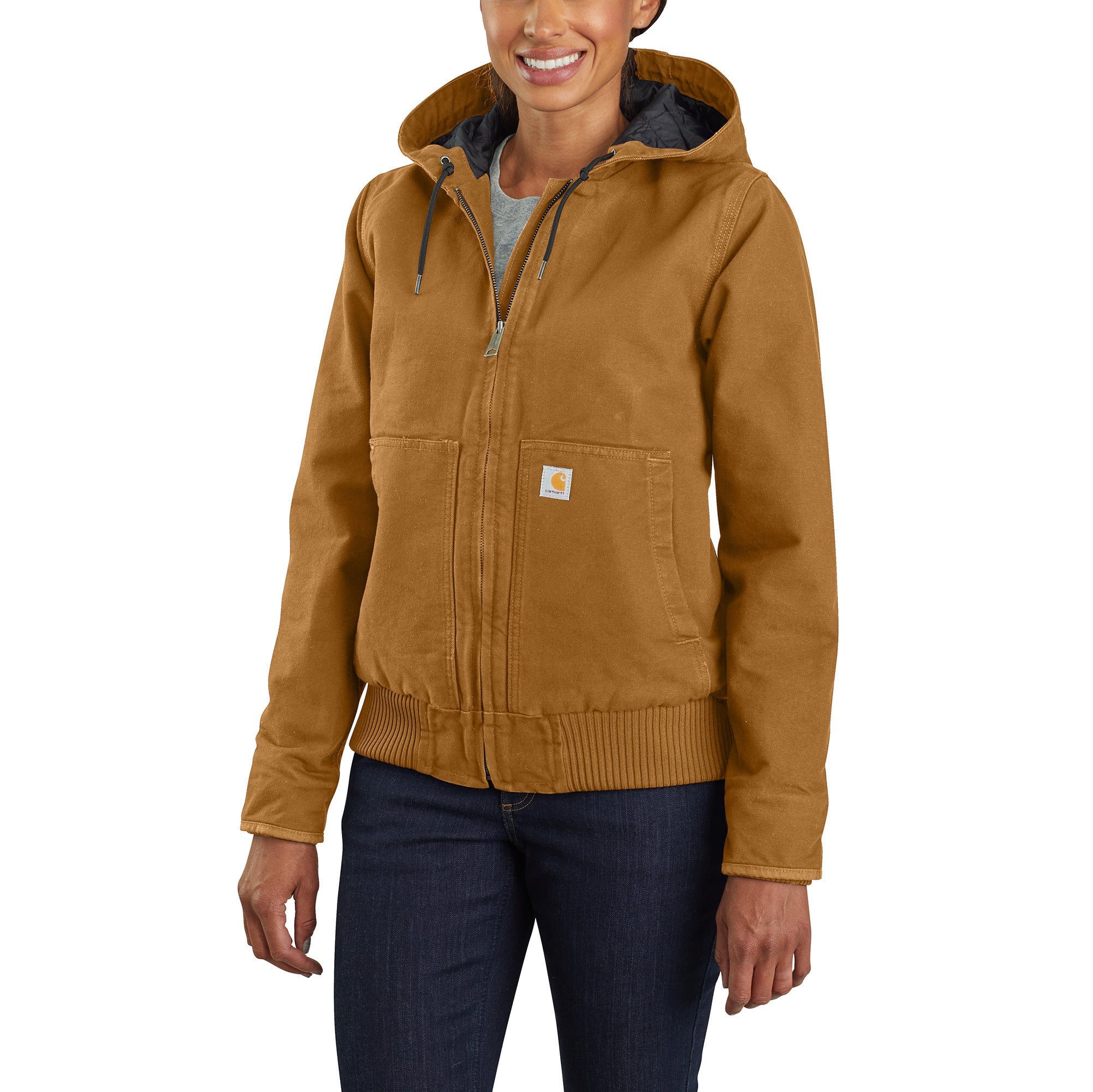 104053 - Carhartt Women's Loose Fit Washed Duck Insulated Active Jac (Stocked In Canada)*