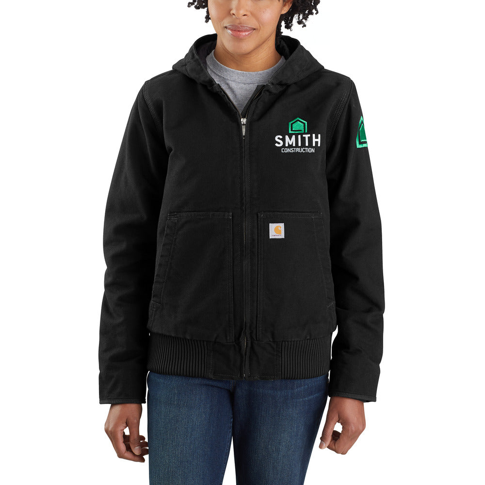 104053 - Carhartt Women's Loose Fit Washed Duck Insulated Active Jac (Stocked In Canada)*