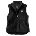 104224 - Carhartt Women's Loose Fit Washed Duck Sherpa Lined Mock Neck Vest