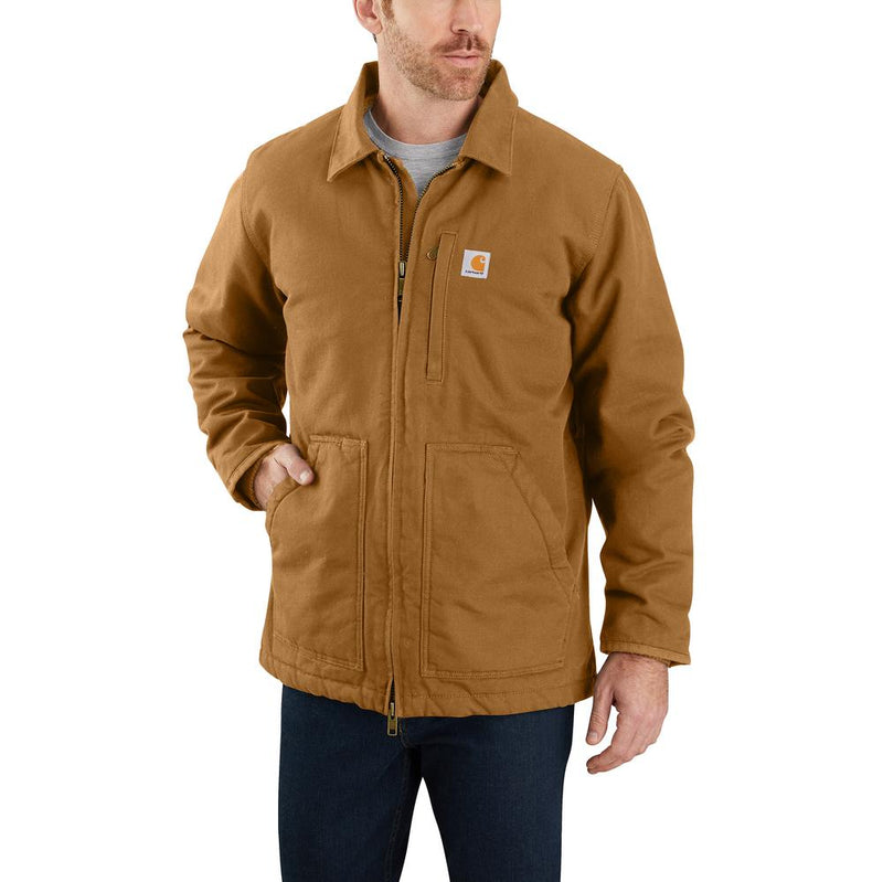 104293 - Carhartt Loose Fit Washed Duck Sherpa Lined Coat (Stocked in Canada) (E)