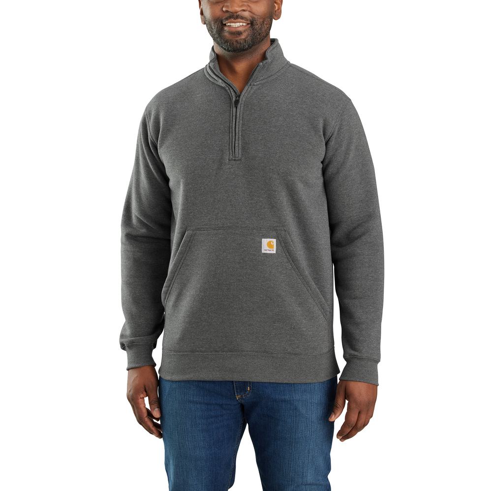 105294 - Carhartt Loose Fit Midweight 1/4 Zip Mock Neck Sweatshirt (Stocked In USA)*