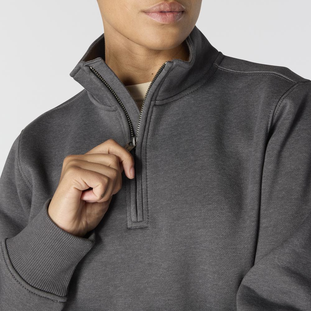 105295 - Carhartt Relaxed Fit Midweight 1/4 Zip Mock Neck Sweatshirt (Stocked In USA)*