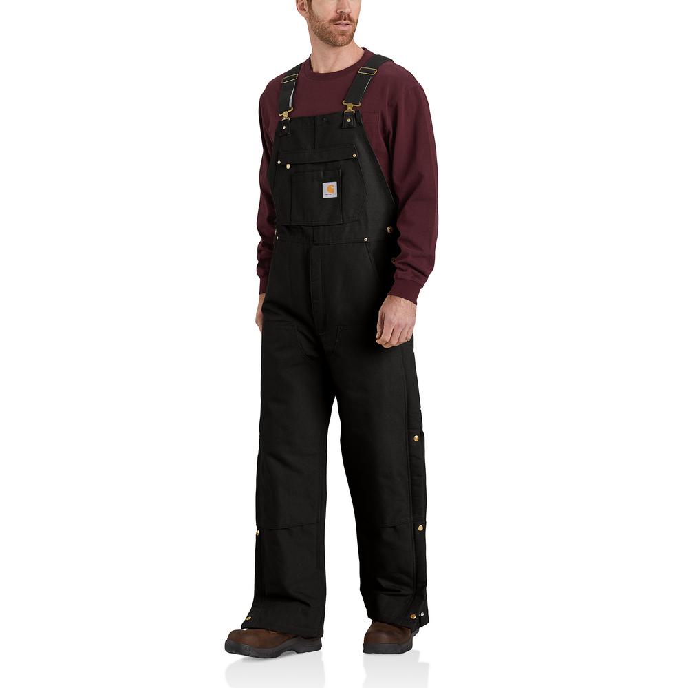 106672 - Carhartt Men's Loose Fit Firm Duck Insulated Bib Overall (Stocked In USA)*