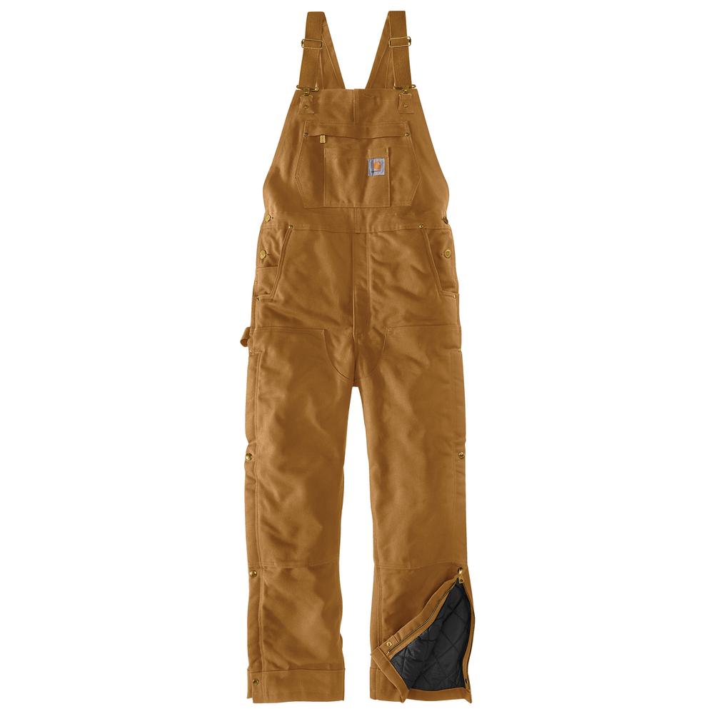 106672 - Carhartt Men's Loose Fit Firm Duck Insulated Bib Overall (Stocked In USA)*