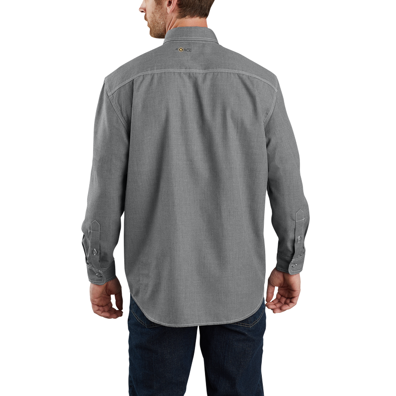 104138 - Carhartt FR Force Original Fit Lightweight Long Sleeve Button Shirt (Stocked In USA)