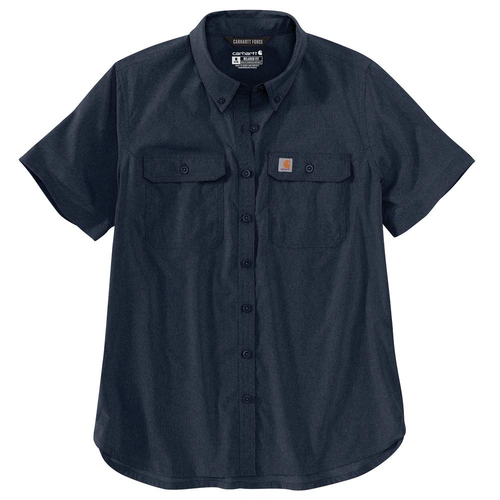 105537 - Carhartt Women's Force Relaxed Fit Lightweight Short-Sleeve Button Down Shirt (Stocked In USA)*