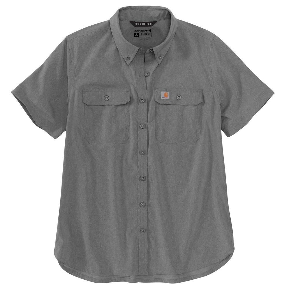 105537 - Carhartt Women's Force Relaxed Fit Lightweight Short-Sleeve Button Down Shirt (Stocked In USA)*